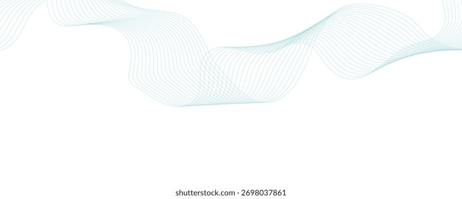 Abstract vector background with wavy lines