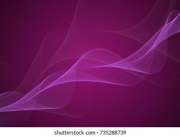 Abstract vector background with wavy lines