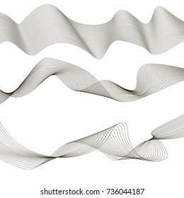 Abstract vector background with wavy lines