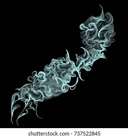 Abstract vector background with wavy lines