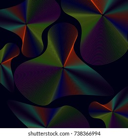Abstract vector background with wavy lines
