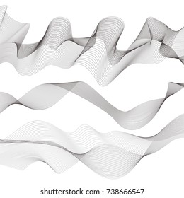 Abstract vector background with wavy lines