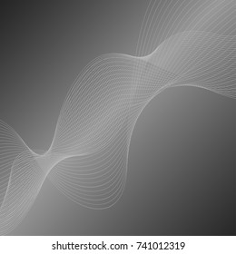 Abstract vector background with wavy lines