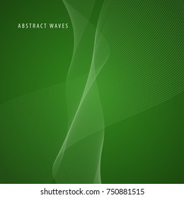 Abstract vector background with wavy lines