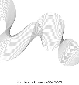 Abstract vector background with wavy lines
