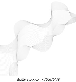 Abstract vector background with wavy lines