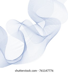 Abstract vector background with wavy lines
