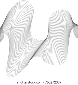 Abstract vector background with wavy lines