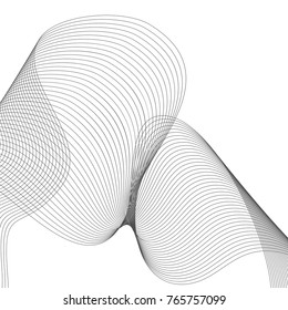 Abstract vector background with wavy lines