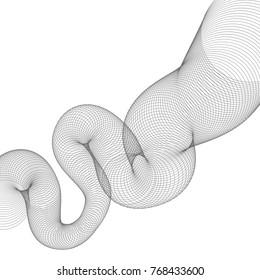 Abstract vector background with wavy lines
