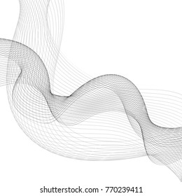 Abstract vector background with wavy lines