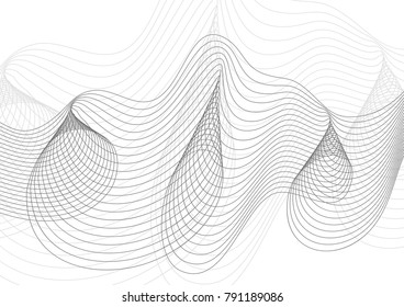 Abstract vector background with wavy lines.isolated
