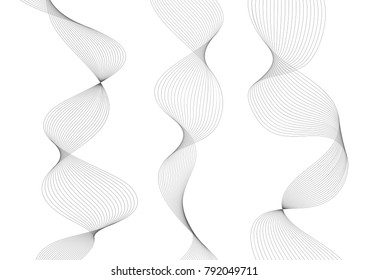 Abstract vector background with wavy lines.isolated