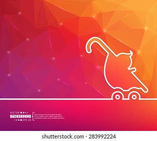Abstract vector background. For web and mobile applications, illustration template design, business infographic, brochure, creative banner, presentation, poster, cover, booklet, document.
