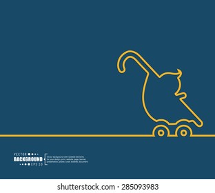 Abstract vector background. For web and mobile applications, illustration template design, creative business infographic, brochure, banner, presentation, concept poster, cover, booklet, document.