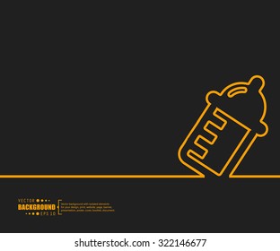 Abstract vector background. For web and mobile applications, illustration template design, 