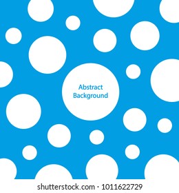 Abstract Vector Background with White Circles or Rings