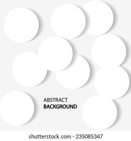 Abstract Vector Background with White Circles