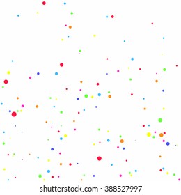 Abstract vector background. White background with colorful circles. Square background. 