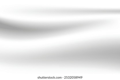 Fondo de Vector Abstractas Tela blanca con la ilustración suave de los pliegues de las ondas.