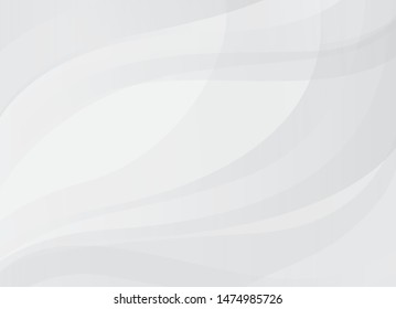 Abstract  vector background with white and gray smooth lines