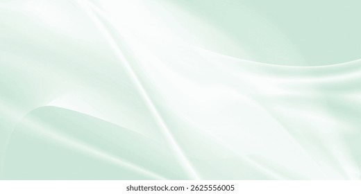 Abstract vector background white rpppled fabric or cloth with soft waves folds illustration
