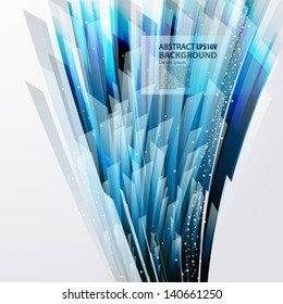 abstract vector background wiht transparent blue-gray elements.