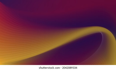 abstract vector background yellow , purple , maroon Line art wave background 