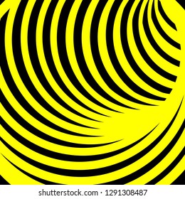 Abstract vector background with yellow spiral vortex. Vector illustration for your graphic design.