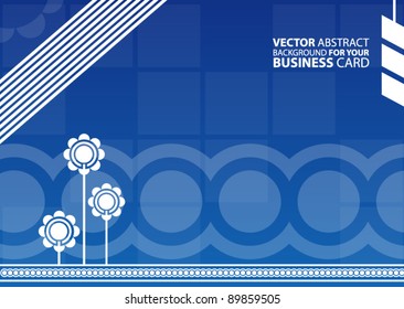 Abstract vector background for your business card