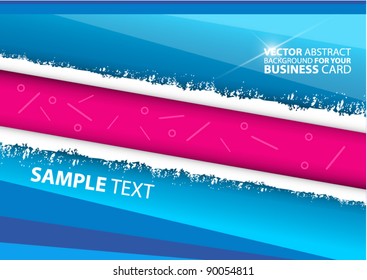 Abstract vector background for your business card
