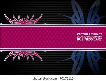 Abstract vector background for your business card