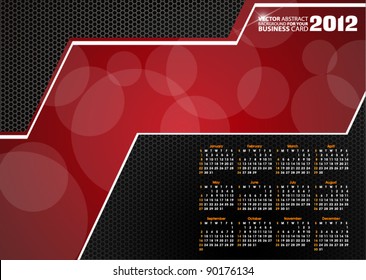 Abstract vector background for your business calendar