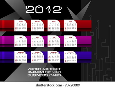 Abstract vector background for your business calendar