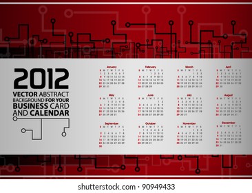 Abstract vector background for your business calendar