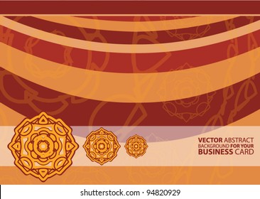 Abstract vector background for your business card