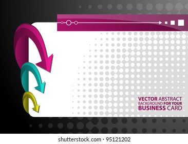 Abstract vector background for your business card