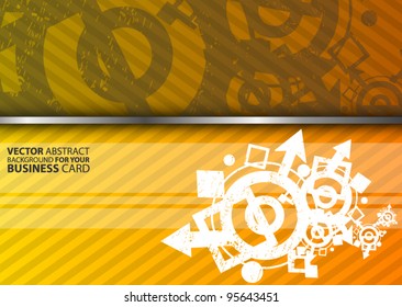 Abstract vector background for your business card