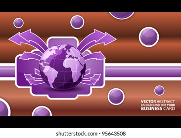 Abstract vector background for your business card