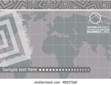Abstract vector background for your business card