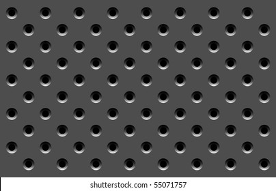 Abstract vector background for your design. The punched iron surface