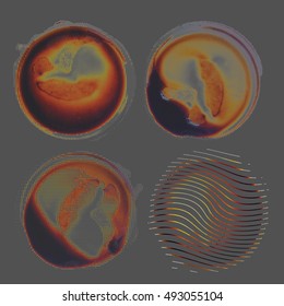 abstract vector background-Coffee stains