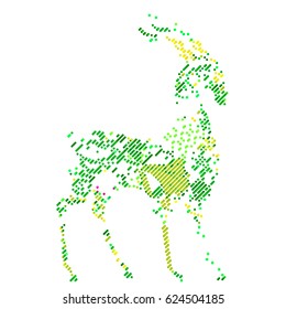 abstract vector background-Dot Graphics?deer. Applicable for Covers, Placards, Posters, Flyers and Banner Designs. Vector illustration.