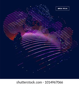 abstrakter Vektorhintergrund-Dot-Grafiken 