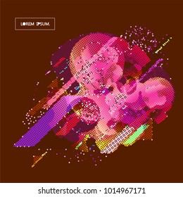 abstract vector background-Dot Graphics 
