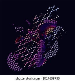 abstract vector background-Dot Graphics