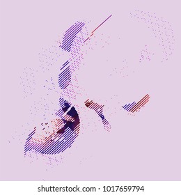 abstract vector background-Dot Graphics