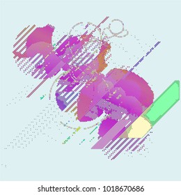 abstract vector background-Dot Graphics