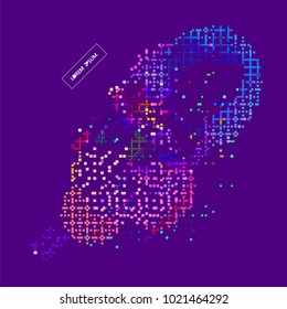 abstract vector background-Dot Graphics