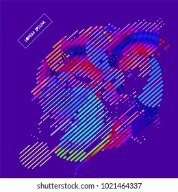 abstract vector background-Dot Graphics
